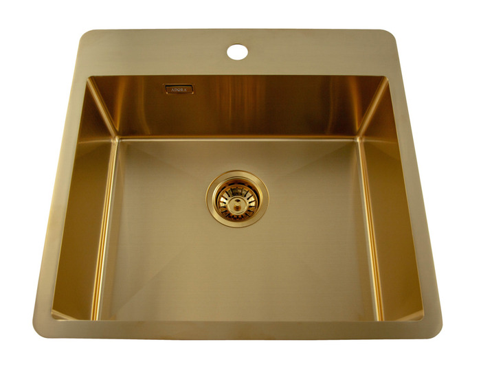 ADORA® Optimus kjøkkenvask gull 550 x 530 mm